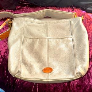 Fossil over the shoulder leather purse